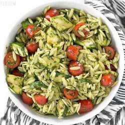 Zucchini And Orzo Salad With Chimichurri