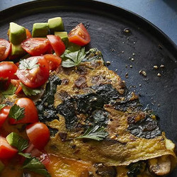 Cheesy Avocado Omelette
