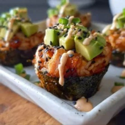 Spicy Salmon Rice Muffins