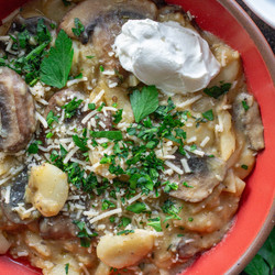 Butter Bean And Mushroom Stroganoff