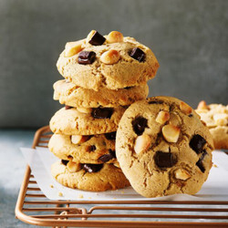 Vegane Macadamia-erdnuss-cookies