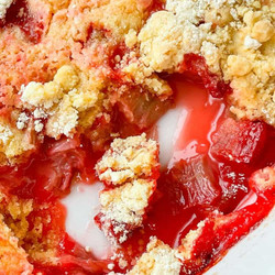 Rhubarb Dump Cake