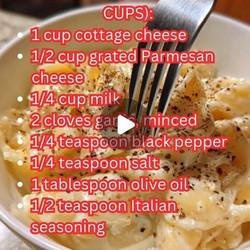 Cottage Cheese Alfredo Pasta Sauce