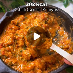 Chilli Garlic Prawns creamy mains