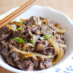 Pan-fried Marinated Beef