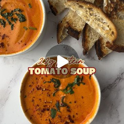 Creamy Tomato Soup With Cottage Cheese