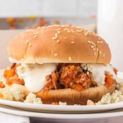 Easy Buffalo Chicken Sloppy Joes