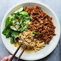 Spicy Pork &amp; Sesame Noodles