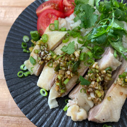 Rice Cooker Hainanese Chicken Rice