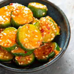 Oi Muchim (korean Marinated Cucumber Banchan)