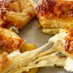 Air Fryer Garlic Bread Croissant Roll-ups Recipe