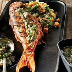 Portuguese Grilled Red Snapper