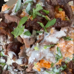 Steak, Cheese, and Rice
