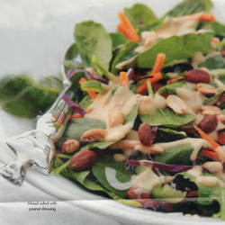 Mixed Salad with Peanut Dressing