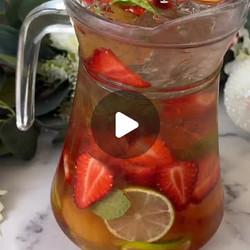 Blushing Bells Sangria drinks