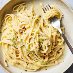 Lemon-Garlic Linguine