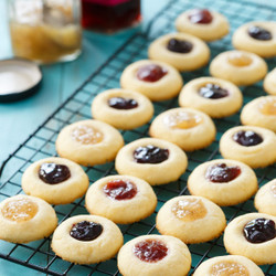 Jam-filled Thumbprint Cookies