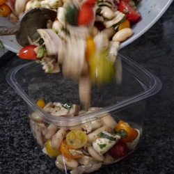 Turkey, Basil, And Tomato Salad