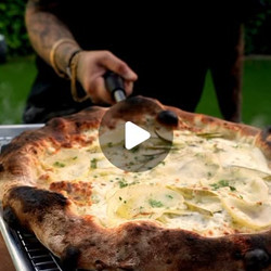 Potato And Pickle Pizza