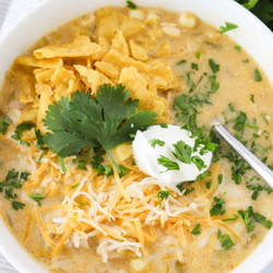 Green Enchilada Chicken Soup
