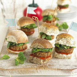 Mini Chicken Burgers With Carrot &amp; Apple