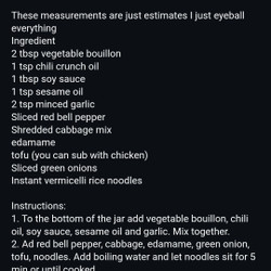 Instant Noodle Jars