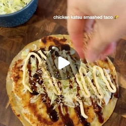 Chicken Katsu Smashed Taco