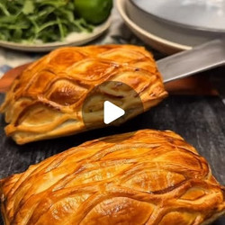 Salmon In Puff Pastry With Creamy Spinach Filling