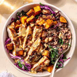 Blackened Chicken And Sweet Potato Bowls