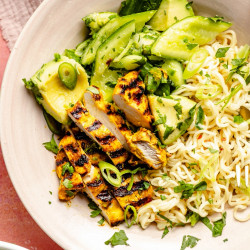 Grilled Turmeric Lime Chicken Bowls