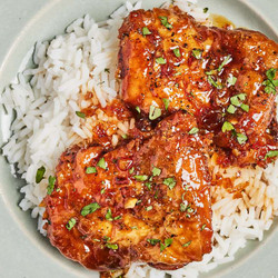 Honey Garlic Chicken Thighs