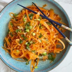 Raw Carrot Salad (5 Minute Viral Tik Tok Recipe)