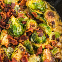 Cheesy Brussels Sprouts