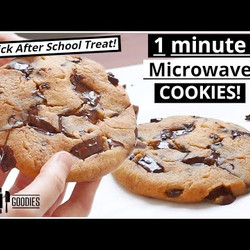Easy 1 Minute Chocolate Chip Cookies Recipe ! Microwave Chocolate Chip Cookie That Tastes Amazing!