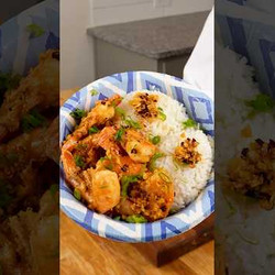 Hawaiian Garlic Shrimp