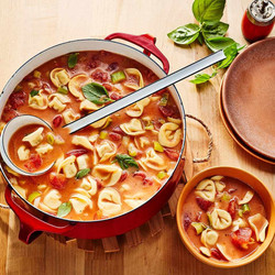 Creamy Tomato Soup With Tortellini Has All The Coziness Of Grilled Cheese &amp; Tomato Soup