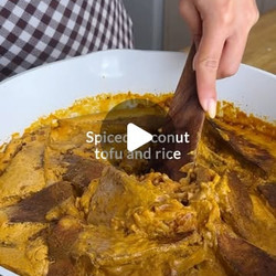 Spiced Coconut Tofu &amp; Rice