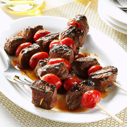Balsamic-glazed Beef Skewers