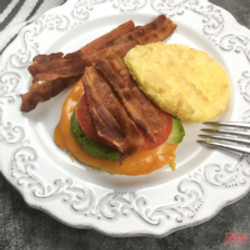This Keto Breakfast Sandwich Recipe With Egg, Avocado &amp; Cheddar Will Be Your Low Carb Breakfast Hero