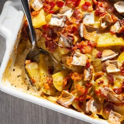 Tartiflette (french Potato And Cheese Gratin)
