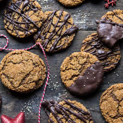 Chewy Chocolate Ginger Molasses Cookies
