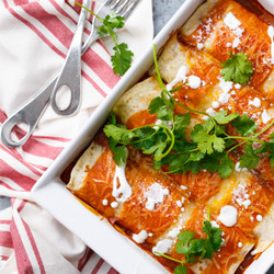 Chicken &amp; Goat Cheese Enchiladas