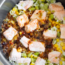 Salmon Rice Cooker Meal