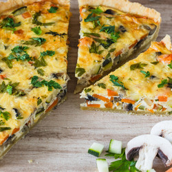Vegetarische Gemüsequiche