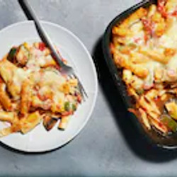 Baked Pasta With Vegetables And Cheese