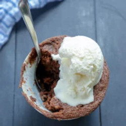 Keto Chocolate Brownie Mug Cake - Low Carb - Gluten Free