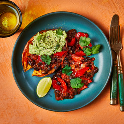 Chilli 'non' Carne With Sweet Potato &amp; Smashed Avocado