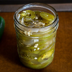 Tiny Jar Of Pickled Jalapenos