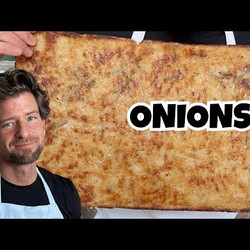Italian Onion Flatbread | Viral Crispy Schiacciata Recipe