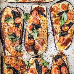 Eggplant (no bread base) Pizza